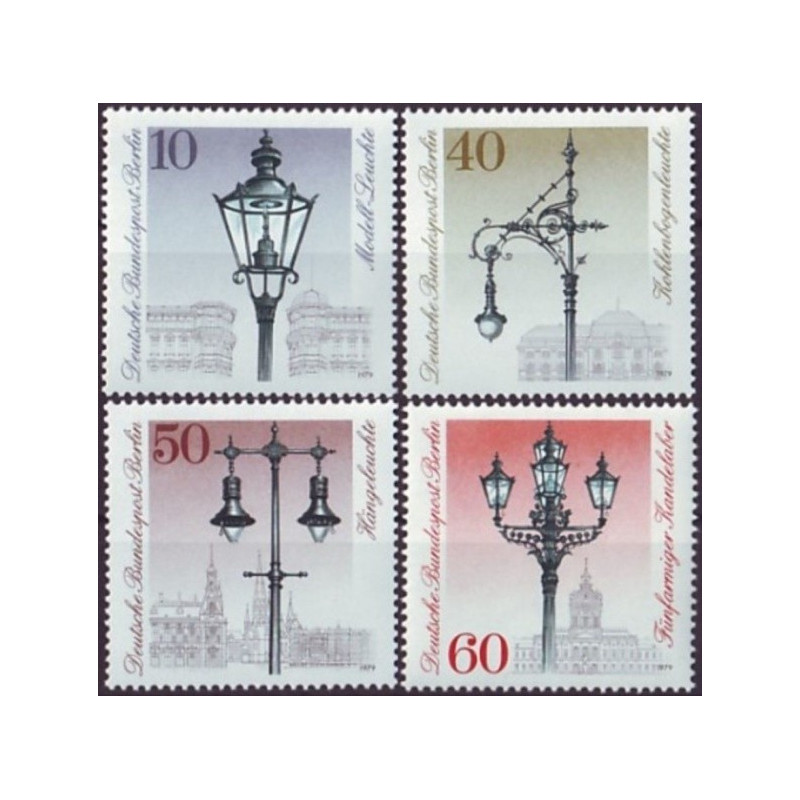 Vakarų Berlyno pašto ženklai (1979). Gatvių šviestuvai