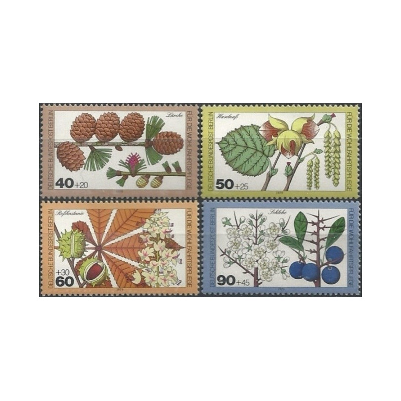 Vakarų Berlyno pašto ženklai (1979). Miško medžiai