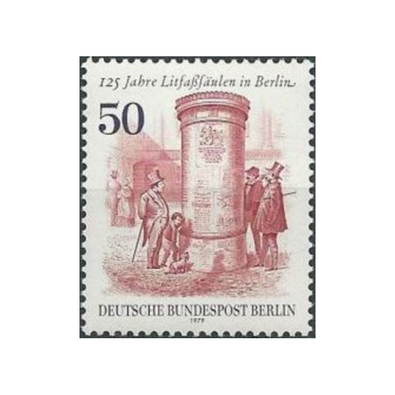 West Berlin stamps (1979) for sale. Advertising columns