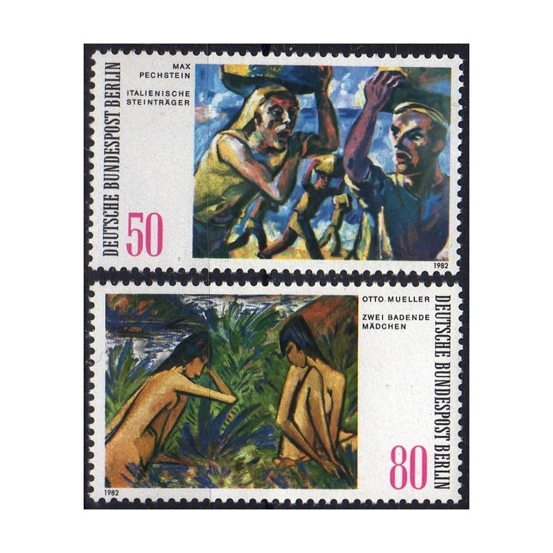 Vakarų Berlyno pašto ženklai (1982). Paveikslai