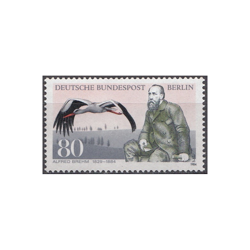 West Berlin stamps (1984) for sale. Alfred Brehm (German zoologist)