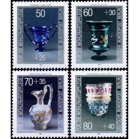 Vakarų Berlyno pašto ženklai (1986). Antikiniai stiklo dirbiniai