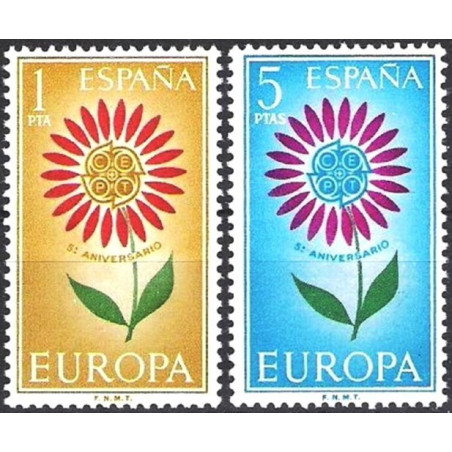 Ispanijos pašto ženklai (1964) - Fantastiškos Europa ženklų kainos‎