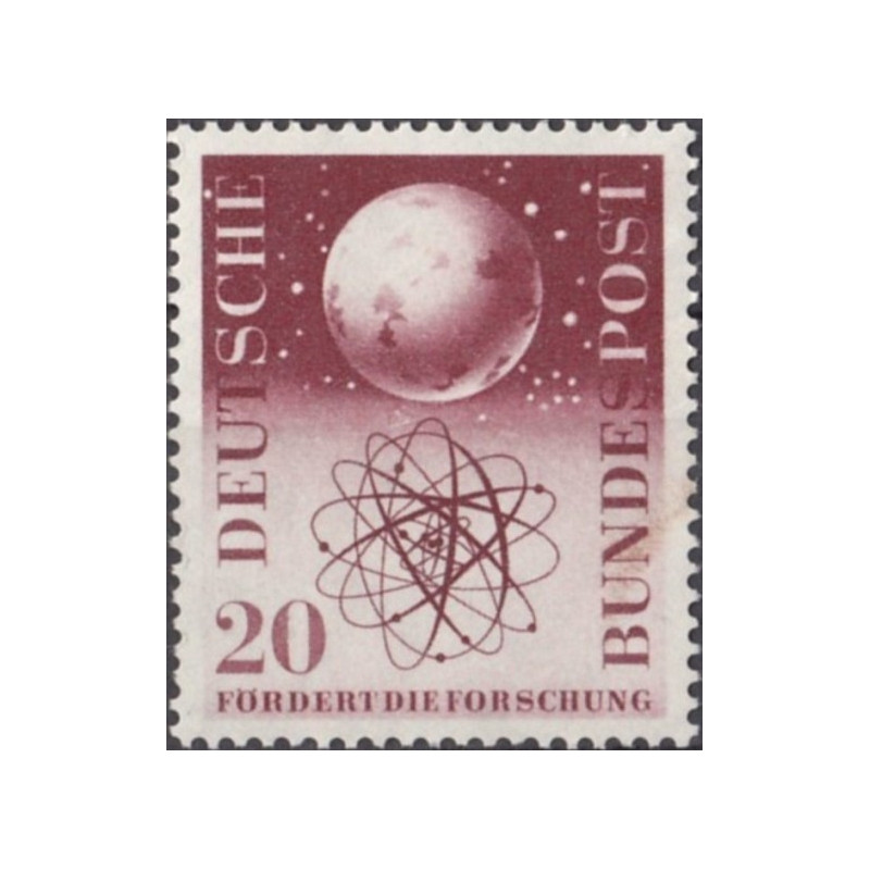 Vokietijos pašto ženklai (1955). Mokslas (atominė energija)