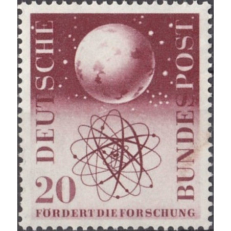 Vokietijos pašto ženklai (1955). Mokslas (atominė energija)