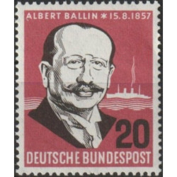 Vokietijos pašto ženklai (1957). Albertas Balinas (laivybos magnatas)
