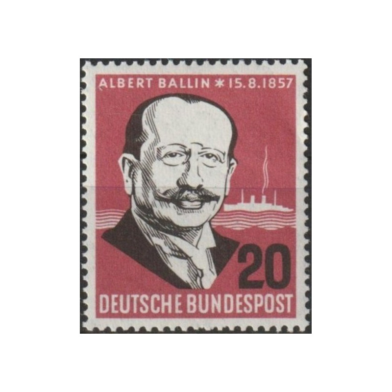 Germany stamps (1957) for sale. Albert Ballin (German shipping magnate)