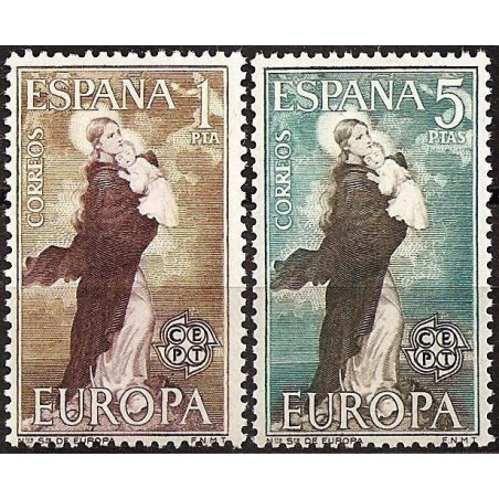 Ispanijos pašto ženklai (1963) - Fantastiškos Europa ženklų kainos‎