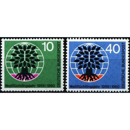 Germany stamps (1960) for sale. World Refugee Year