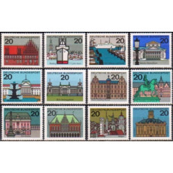 Vokietijos pašto ženklai (1964). Federalinių žemių sostinės
