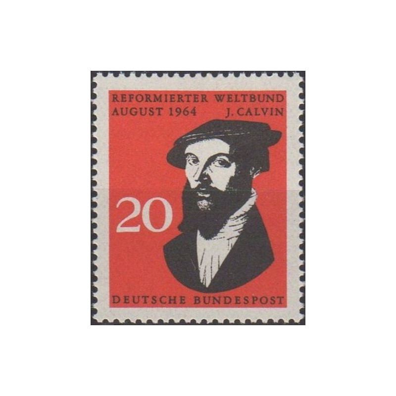 Germany 1964. John Calvin (French theologian and reformer)