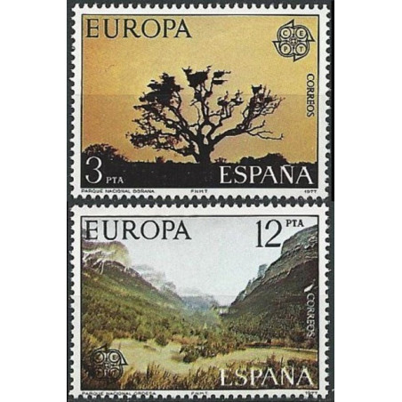 Ispanijos pašto ženklai (1977). Kraštovaizdžiai