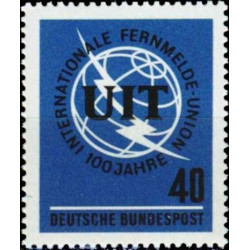 Vokietijos pašto ženklai (1965). Tarptautinė telekomunikacijų sąjunga