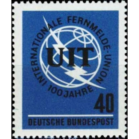 Vokietijos pašto ženklai (1965). Tarptautinė telekomunikacijų sąjunga
