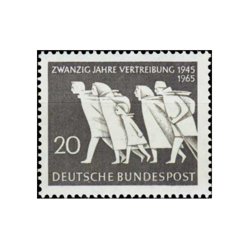 Vokietijos pašto ženklai (1965). Priverstinė migracija