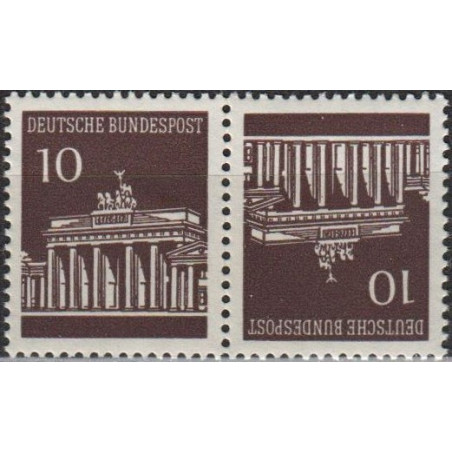 Vokietijos pašto ženklai (1966). Brandenburgo vartai