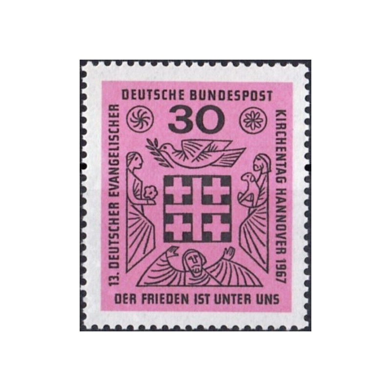 Vokietijos pašto ženklai (1967). Evangelikų bendruomenės šventė
