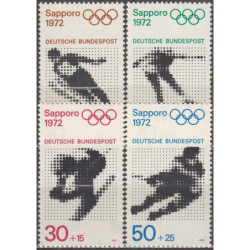 Vokietijos pašto ženklai (1971). Saporo žiemos olimpinės žaidynės