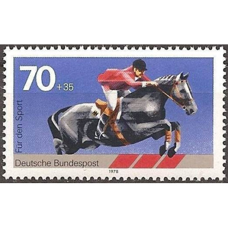 Vokietijos pašto ženklai (1978). Žirgų sportas