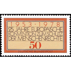 Vokietijos pašto ženklai (1978). Žmogaus teisių konvencija