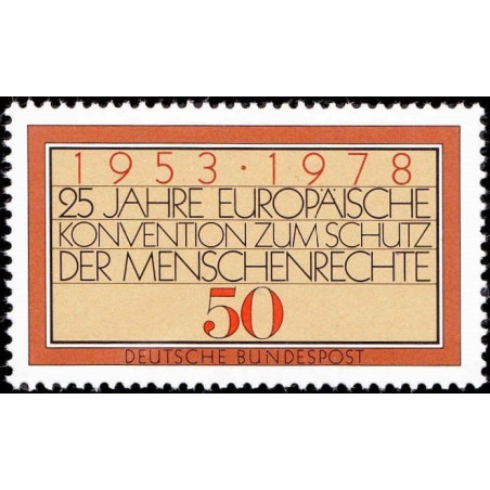 Vokietijos pašto ženklai (1978). Žmogaus teisių konvencija
