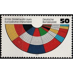 Vokietijos pašto ženklai (1979). Europos Parlamento rinkimai