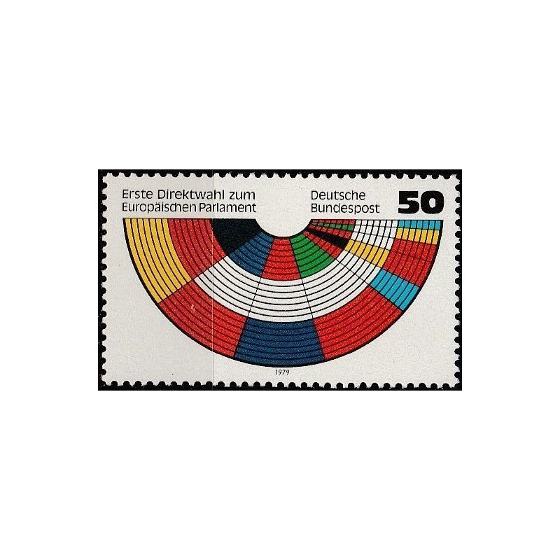 Vokietijos pašto ženklai (1979). Europos Parlamento rinkimai