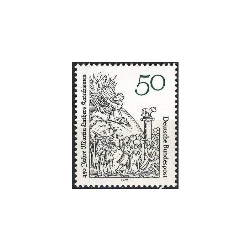 Vokietijos pašto ženklai (1979). Dr. Martyno Liuterio Katekizmas