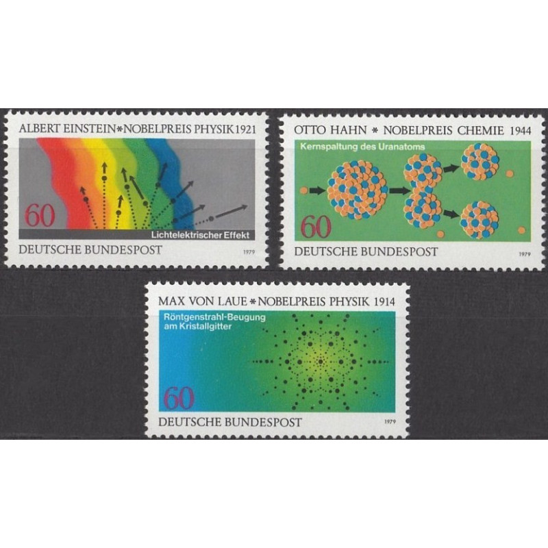 Vokietija 1979. Nobel premijos laureatai (fizika ir chemija)