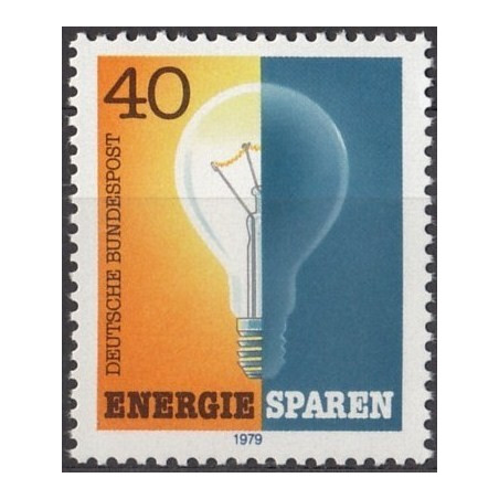Vokietijos pašto ženklai (1979). Energijos taupymas