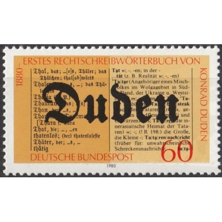 Vokietijos pašto ženklai (1980). Dudeno žodynas
