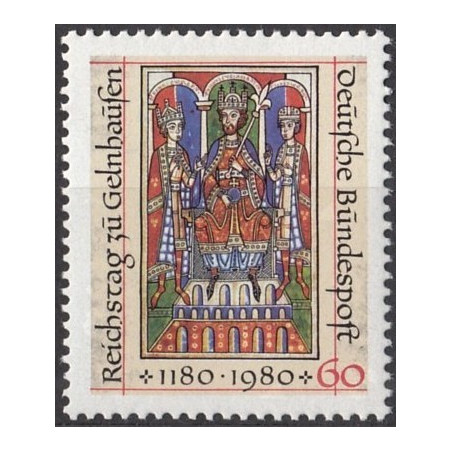 Vokietija 1980. Frydrichas I Barbarosa (Šventosios Romos imperijos imperatorius)