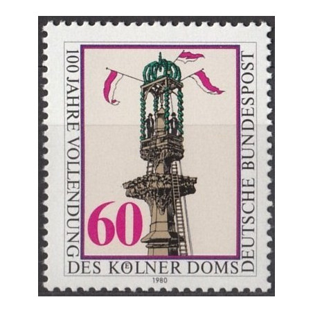 Vokietijos pašto ženklai (1980). Architektūra