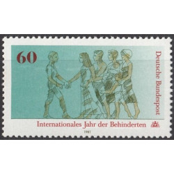 Vokietijos pašto ženklai (1981). Tarptautiniai neįgaliųjų metai