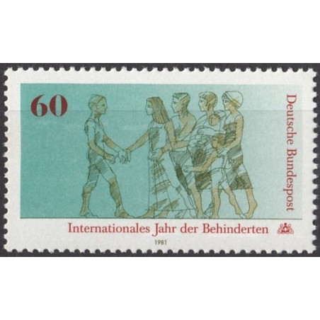 Vokietijos pašto ženklai (1981). Tarptautiniai neįgaliųjų metai