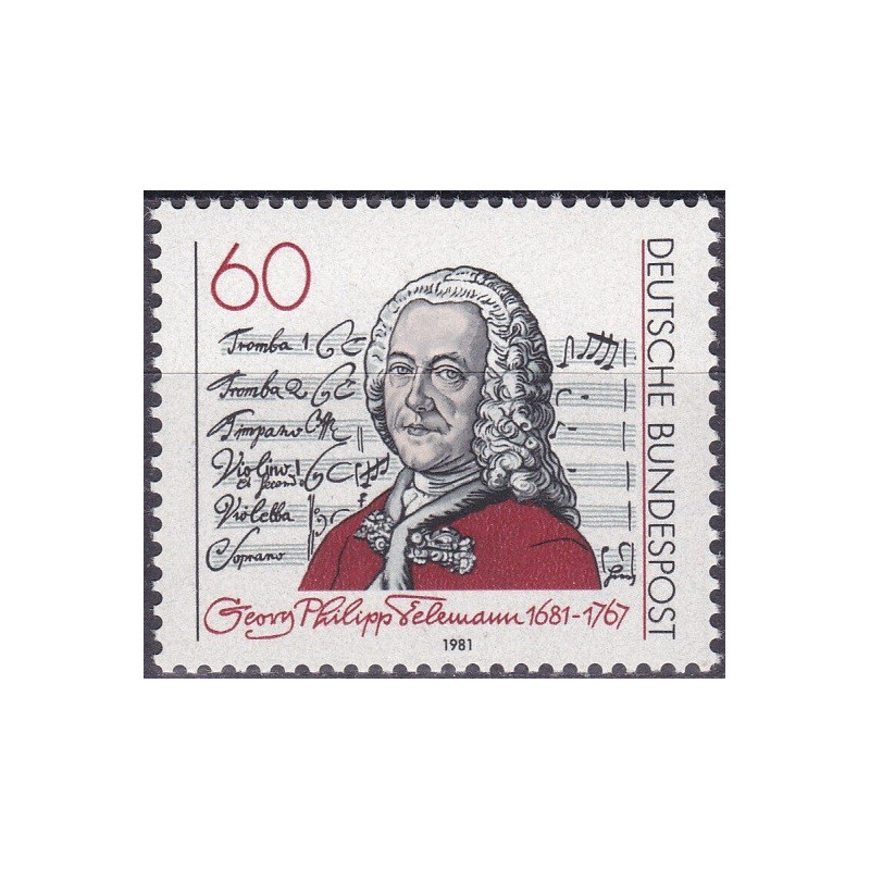 Germany stamps (1981) for sale. Georg Philipp Telemann (Composer)