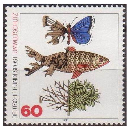 Vokietijos pašto ženklai (1981). Aplinkos apsauga