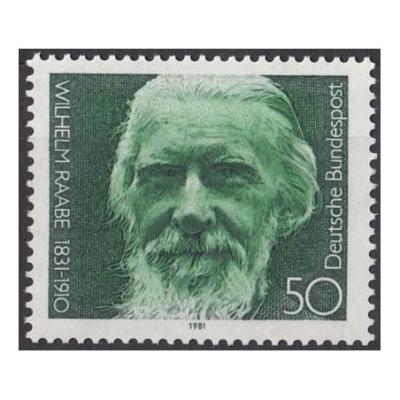 Vokietijos pašto ženklai (1981). Vilhelmas Rabė (rašytojas)