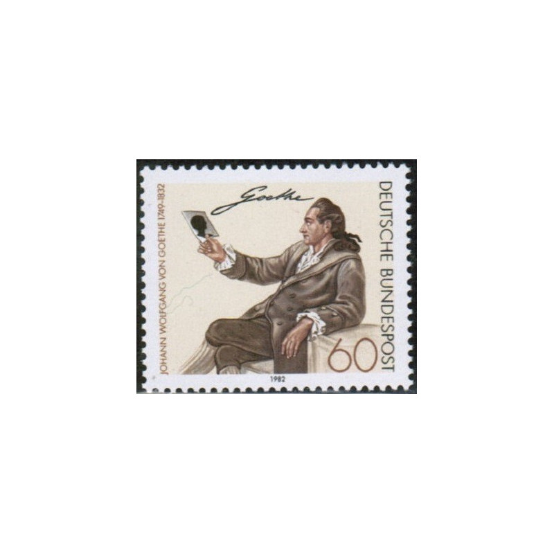 Vokietijos pašto ženklai (1982). Johanas Volfgangas Gėtė