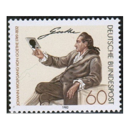 Vokietijos pašto ženklai (1982). Johanas Volfgangas Gėtė