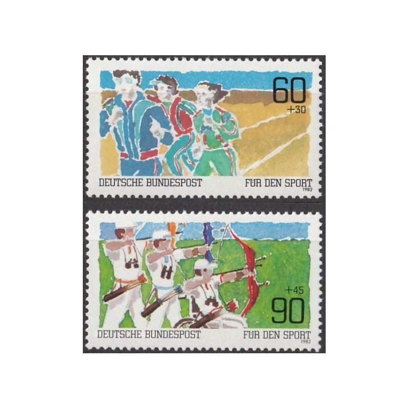 Vokietijos pašto ženklai (1982). Sportas