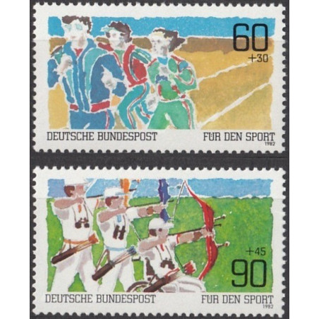 Vokietijos pašto ženklai (1982). Sportas