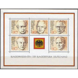 Vokietijos pašto ženklai (1982). Vokietijos prezidentai