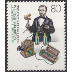 Vokietijos pašto ženklai (1984). Telefono išradėjas