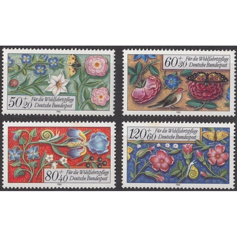 Vokietijos pašto ženklai (1985). Miniatiūros