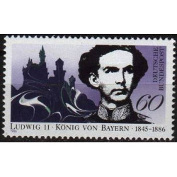 Vokietijos pašto ženklai (1986). Liudvikas II (Bavarijos karalius)