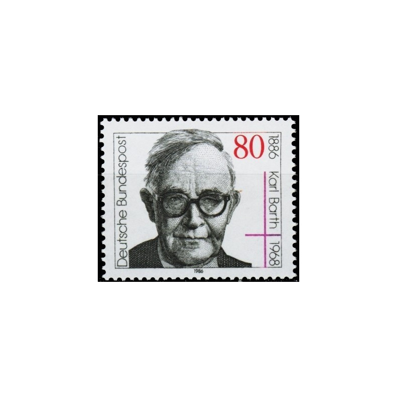 Vokietijos pašto ženklai (1986). Šveicarų teologas