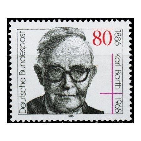 Vokietijos pašto ženklai (1986). Šveicarų teologas