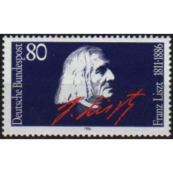 Vokietijos pašto ženklai (1986). Francas Lištas (kompozitorius)