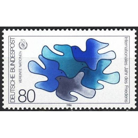 Vokietijos pašto ženklai (1986). Tarptautiniai taikos metai